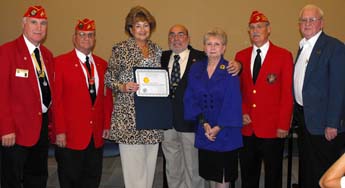 Freeholder Director McMorrow presents a Citizen Service Award to Daniel M. Savino